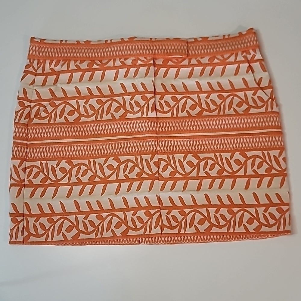 Vintage HOLT RENFREW Embroided Skirt Colourblock Mode Core Retro Cotton Pockets